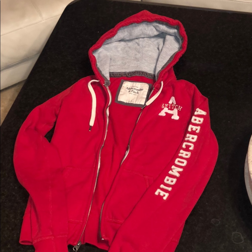Abercrombie and Fitch hoodie. Red. Used.